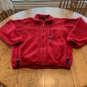 Patagonia Men’s Vintage Synchilla Fleece Red Jacket L